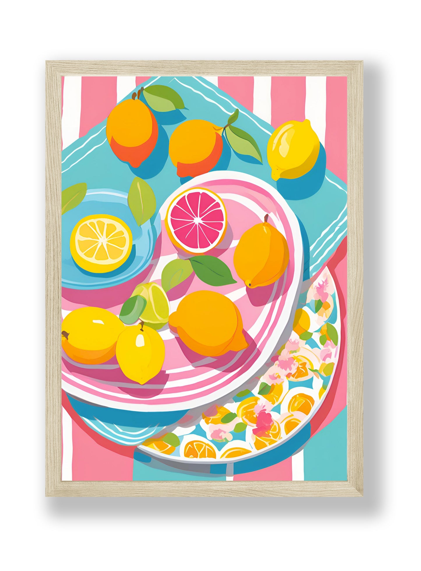 Früchte Poster, Küchenposter, Wandbild und Dekoration