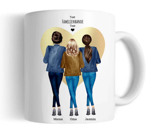 Mama, Oma & Ich Geschenk Personalisierte Tasse Mama, Oma, Geburtstagsgeschenk, Ostergeschenk