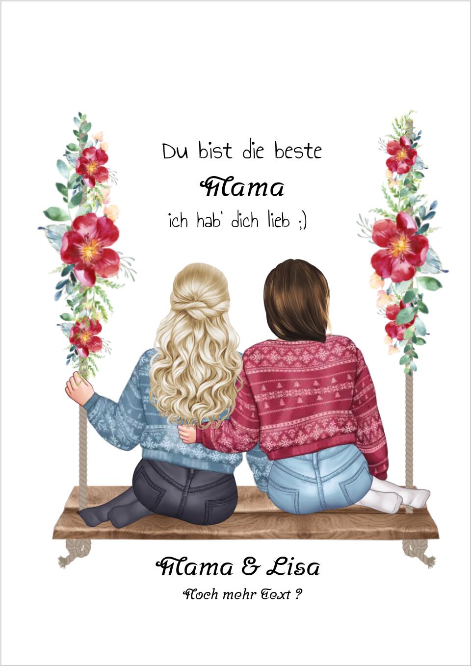 Personalisiertes Geschenk Mama, Mutter Tochter Geschenk, Muttertagsgeschenk