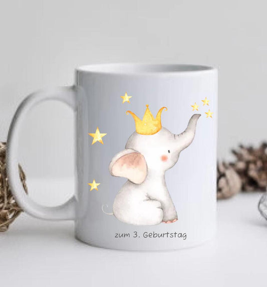 Personalisierte Tasse Elefant mit Namen, Ostergeschenk, Namenstasse, Tasse mit Name