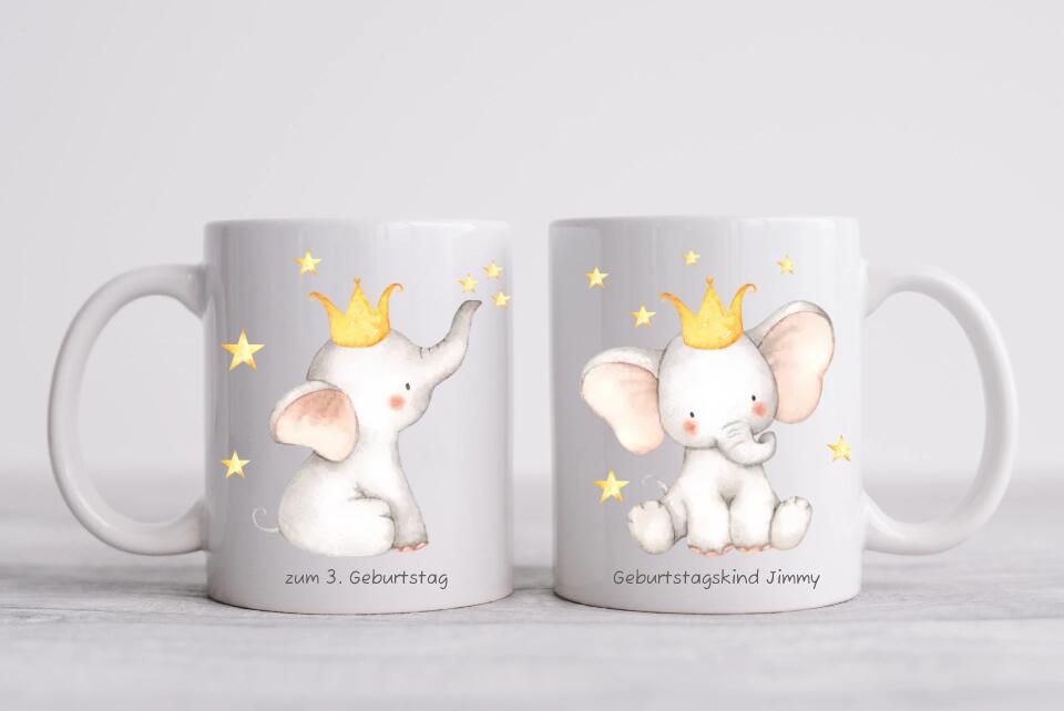 Personalisierte Tasse Elefant mit Namen, Ostergeschenk, Namenstasse, Tasse mit Name