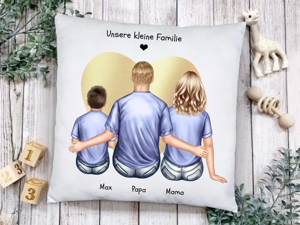 Personalisiertes Kissen Vatertag, Muttertag, Geschenk Papa, Geschenk Mama, Geburtstagsgeschenk Eltern , 1 Kind