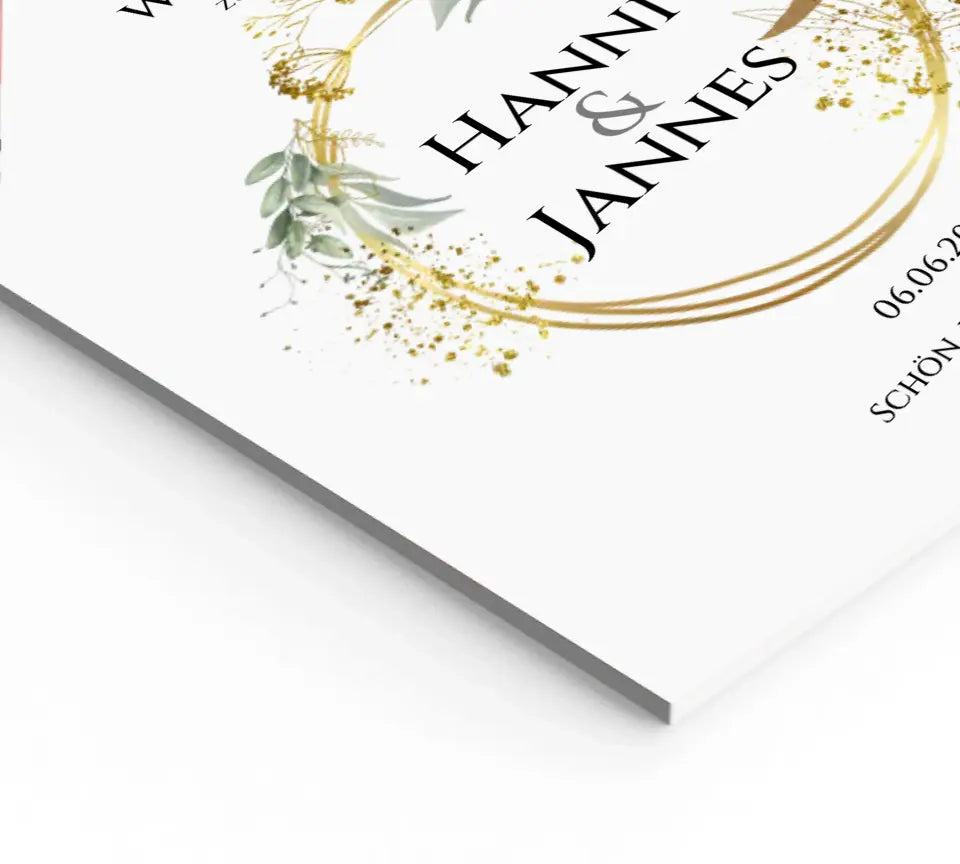 Willkommensposter Hochzeit | Willkommensschild Hochzeit personalisiert | Hochzeitsempfang Tafel
