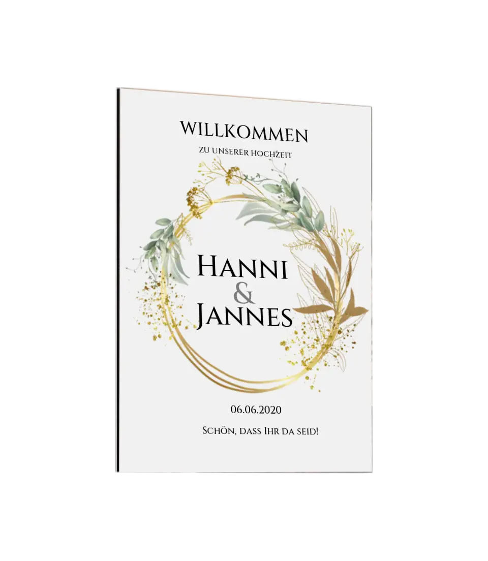 Willkommensposter Hochzeit | Willkommensschild Hochzeit personalisiert | Hochzeitsempfang Tafel
