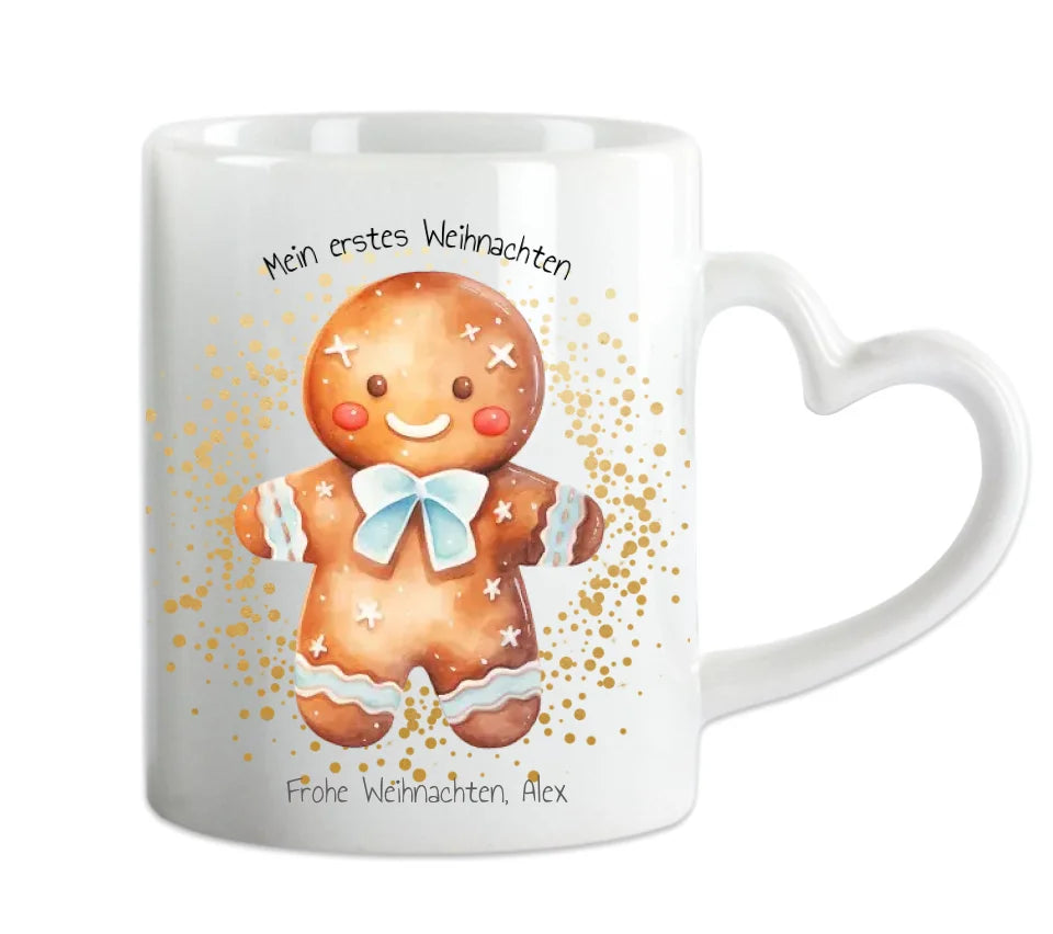 Geschenk Nikolaus, Weihnachten personalisiert - Kindertasse, Kinderbecher, Kinderteller - Nikolaustasse, Weihnachtstasse - mit Name