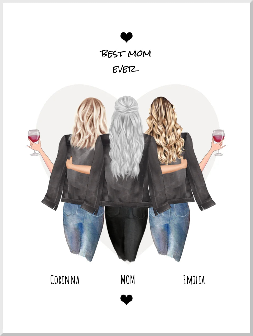 Personalisiertes Poster Geschenk Mama - Muttertagsgeschenk - Geburtstagsgeschenk - Geschenkidee Mama