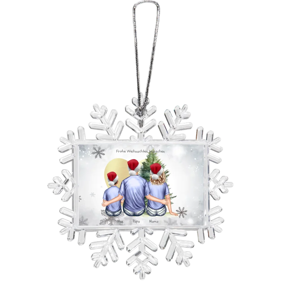 Durchsichtiges Schneeflocken Ornament / Schneeflocke Weihnachtsschmuck
copy copy