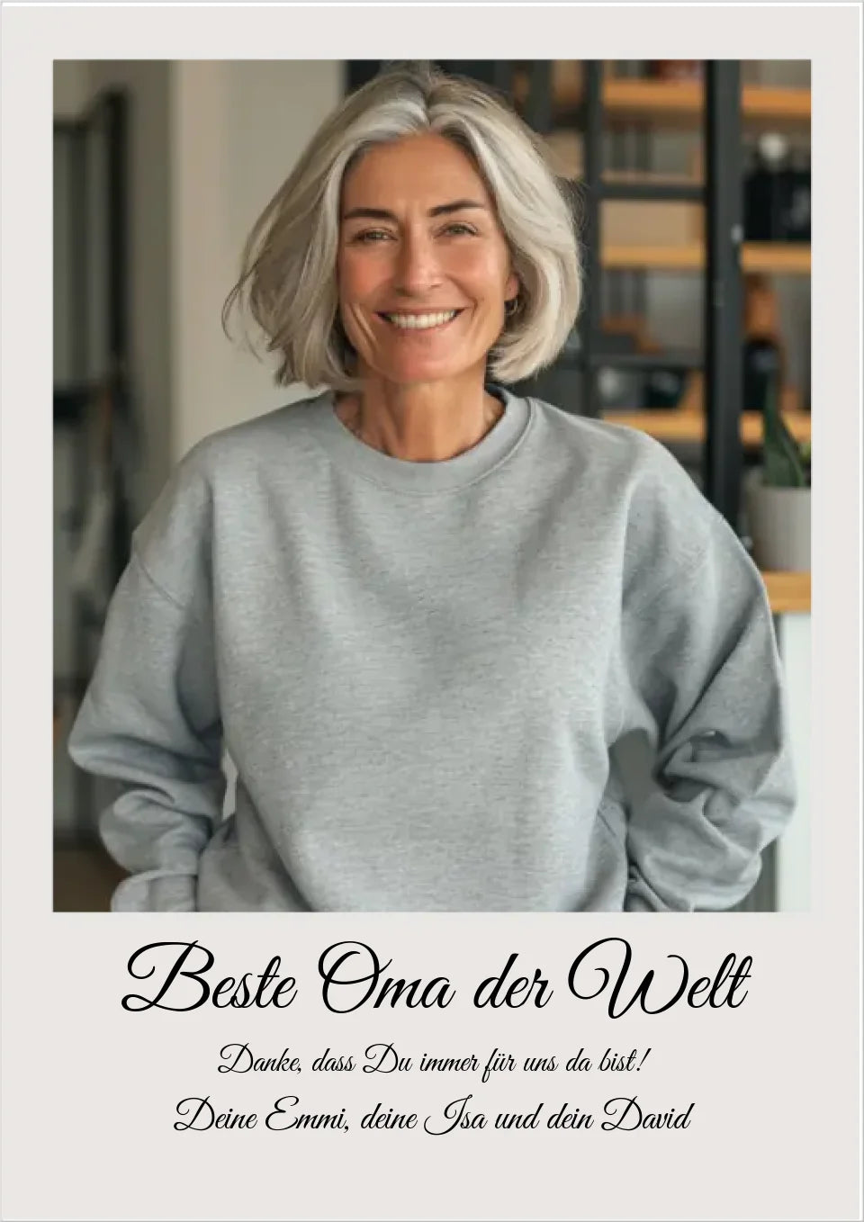 Fotoposter Geschenk personalisiert für Oma | Muttertagsgeschenk, Geburtstagsgeschenk