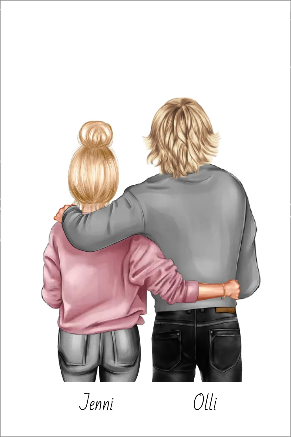 Personalisiertes Poster Geschenk Freundin / Freund - Paar Bild mit Stadtkarte / Sternenkarte - Geburtstagsgeschenk, Weihnachtsgeschenk