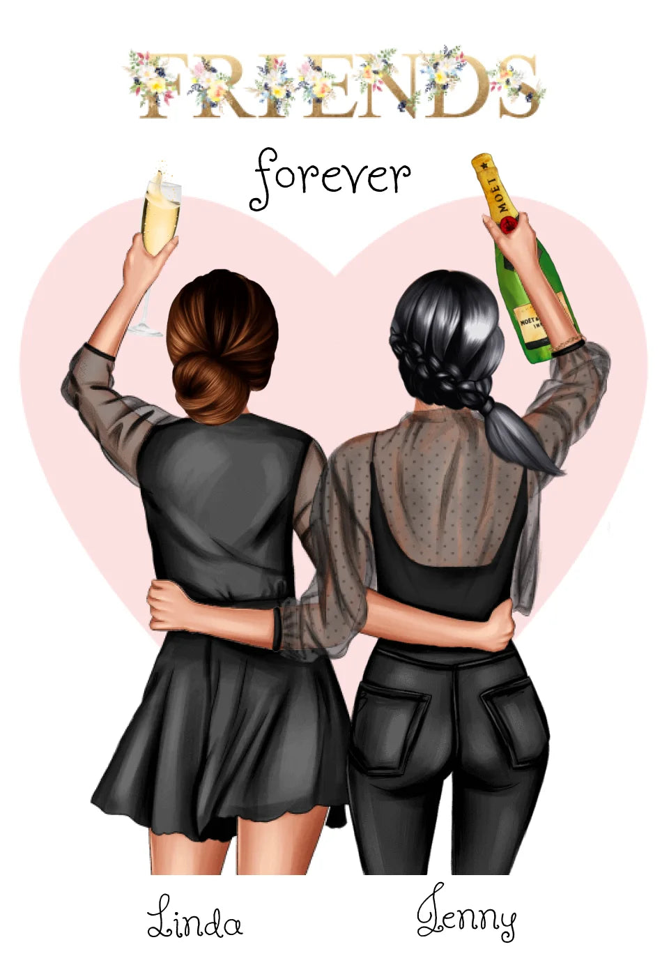 Kuschelige Decke für beste Freundin - Geschenk zum Geburtstag & Weihnachten