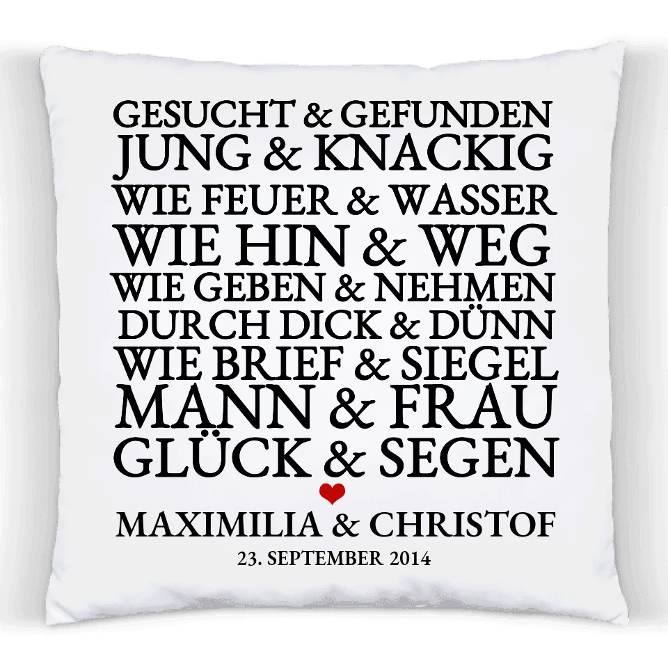 Personalisiertes Hochzeitsgeschenk