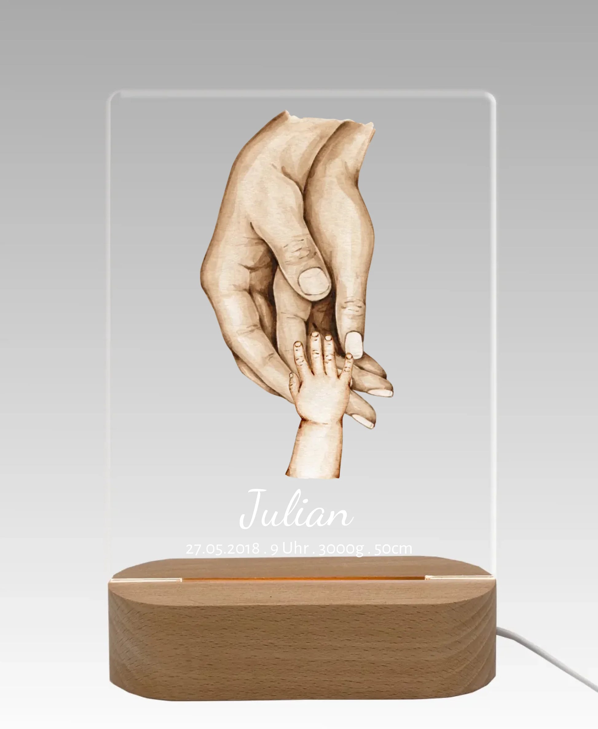 Licht aus - grauer Hintergrund