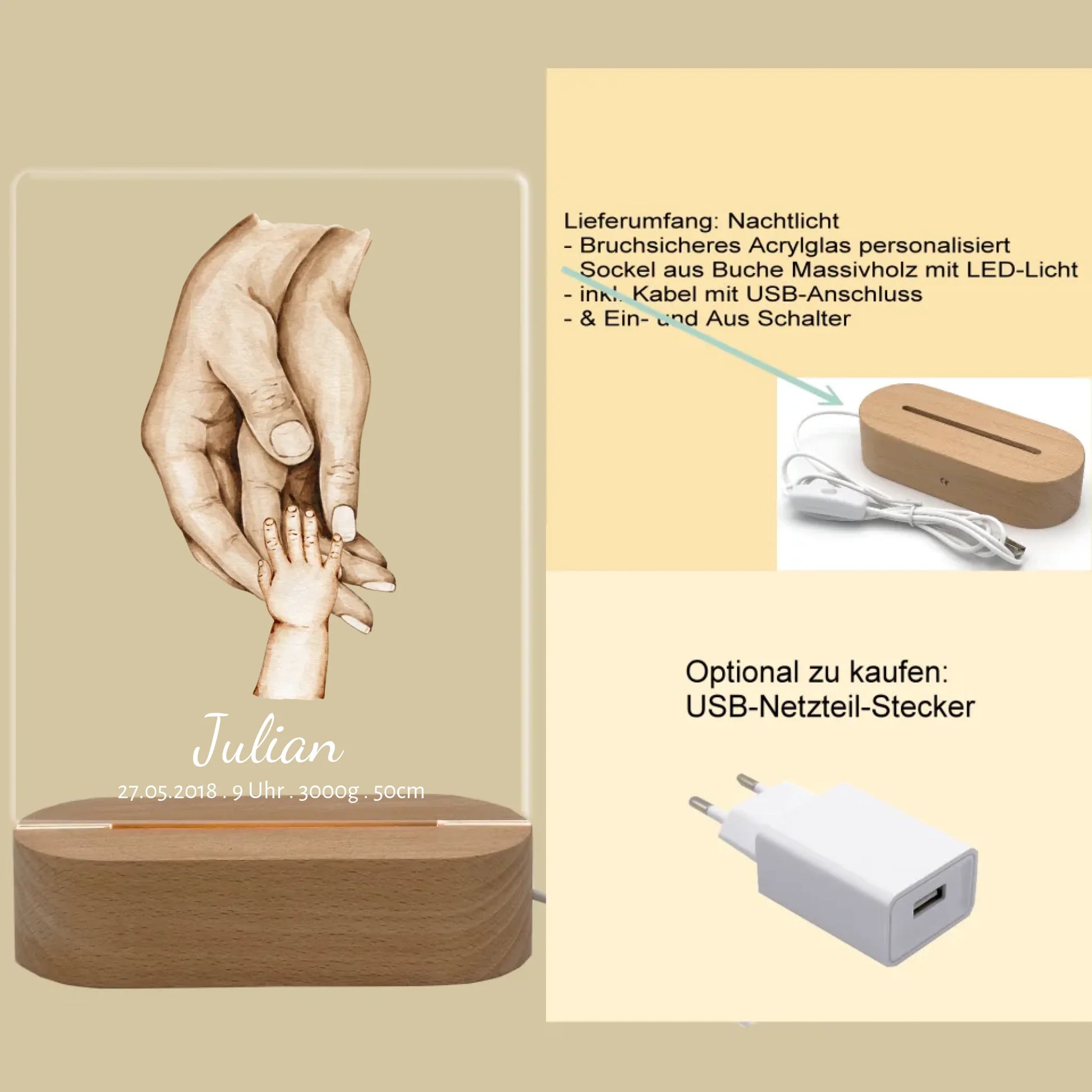 Produktinfo rechteckiges 3