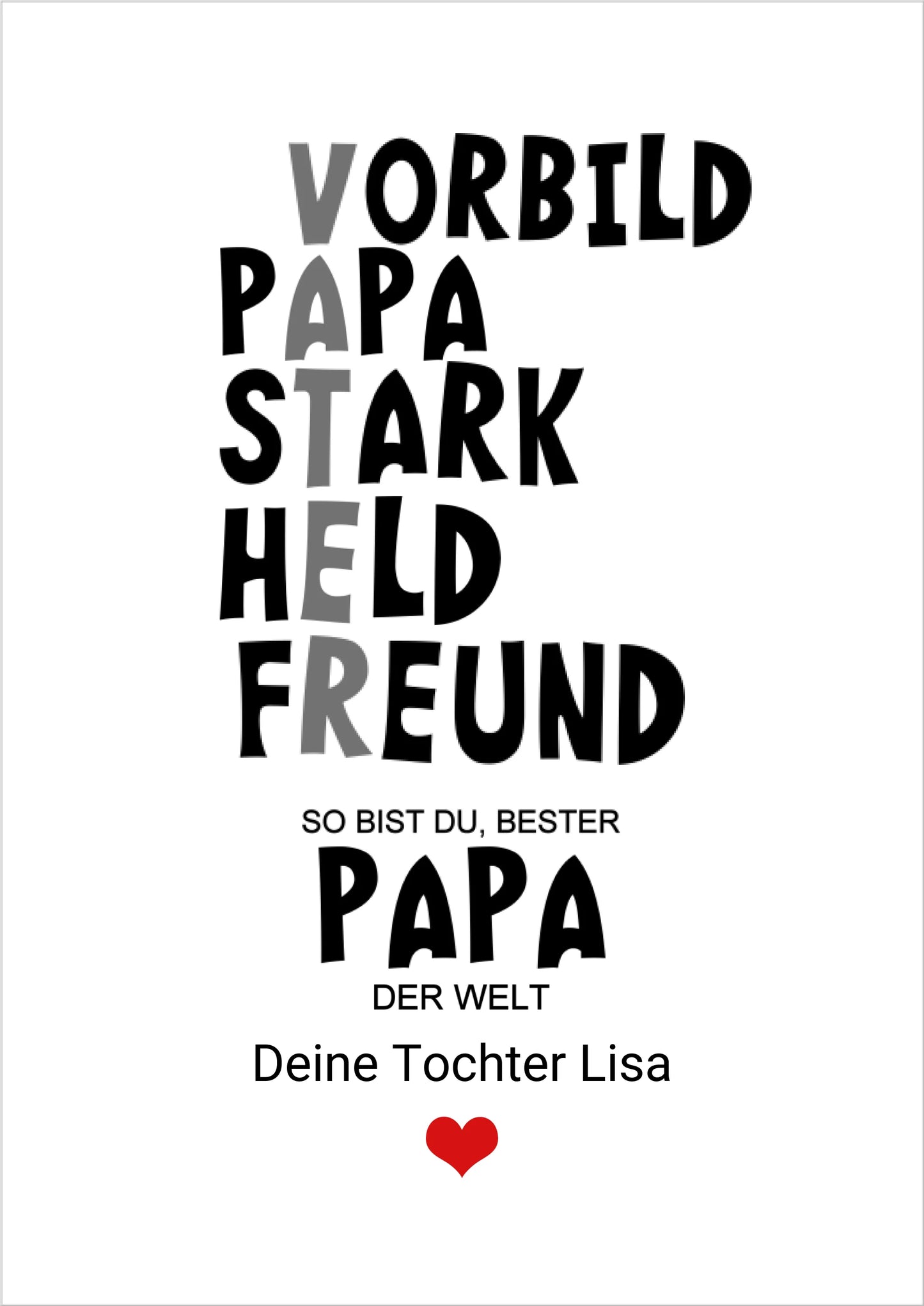 Personalisiertes Geschenk "Definition Vater" | Geburtstagsgeschenk Vatertagsgeschenk - Zeitraum-Kunstdrucke