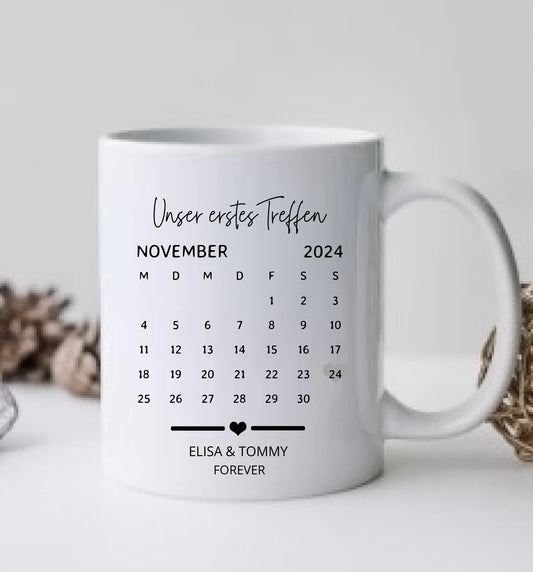 Unvergessliche Momente: Personalisierte Paartasse für Verliebte!