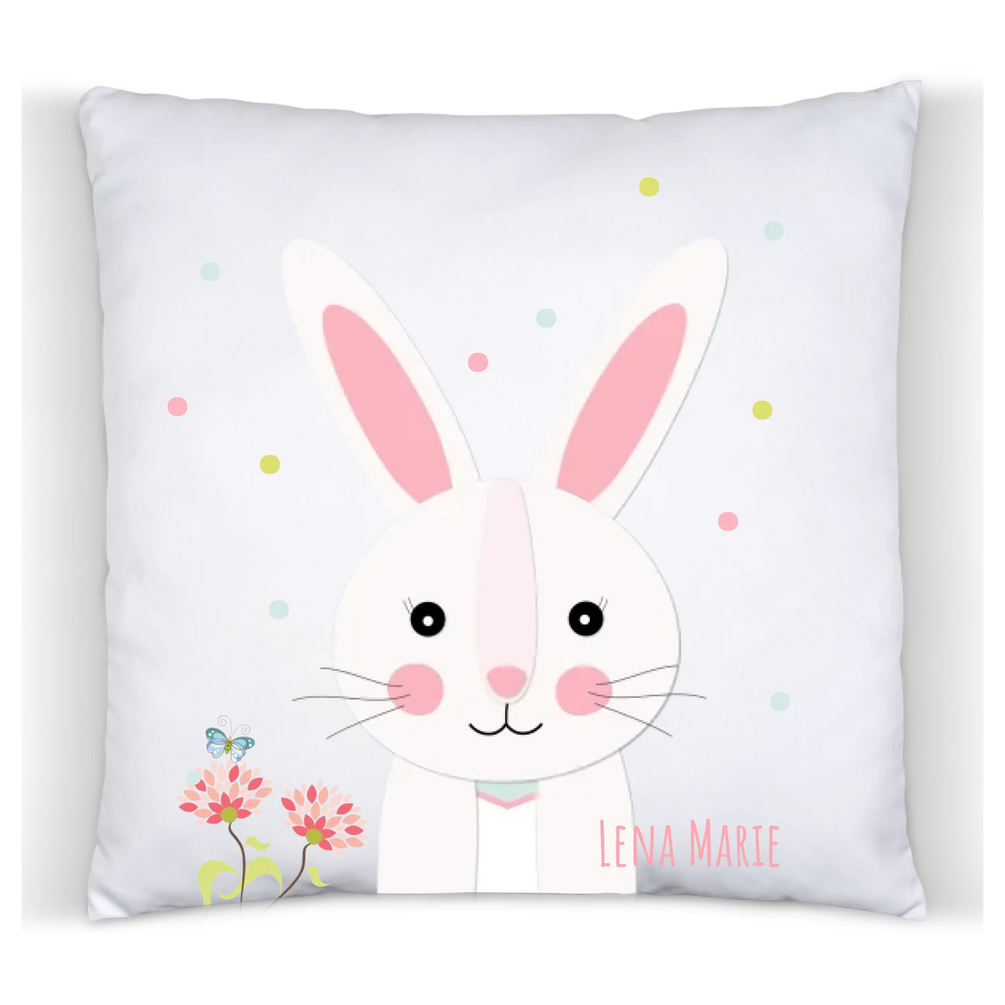 Ostergeschenk kuscheliges Osterhase Kissen mit Namen