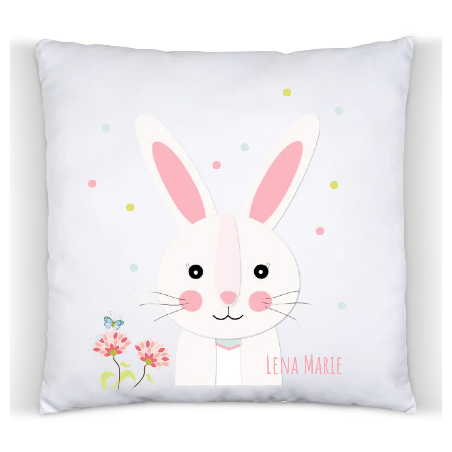Ostergeschenk kuscheliges Osterhase Kissen mit Namen