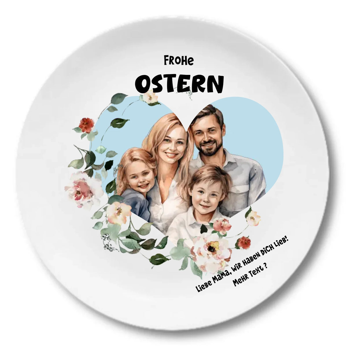 Frohe Ostern Teller oder Muttertagsgeschenk