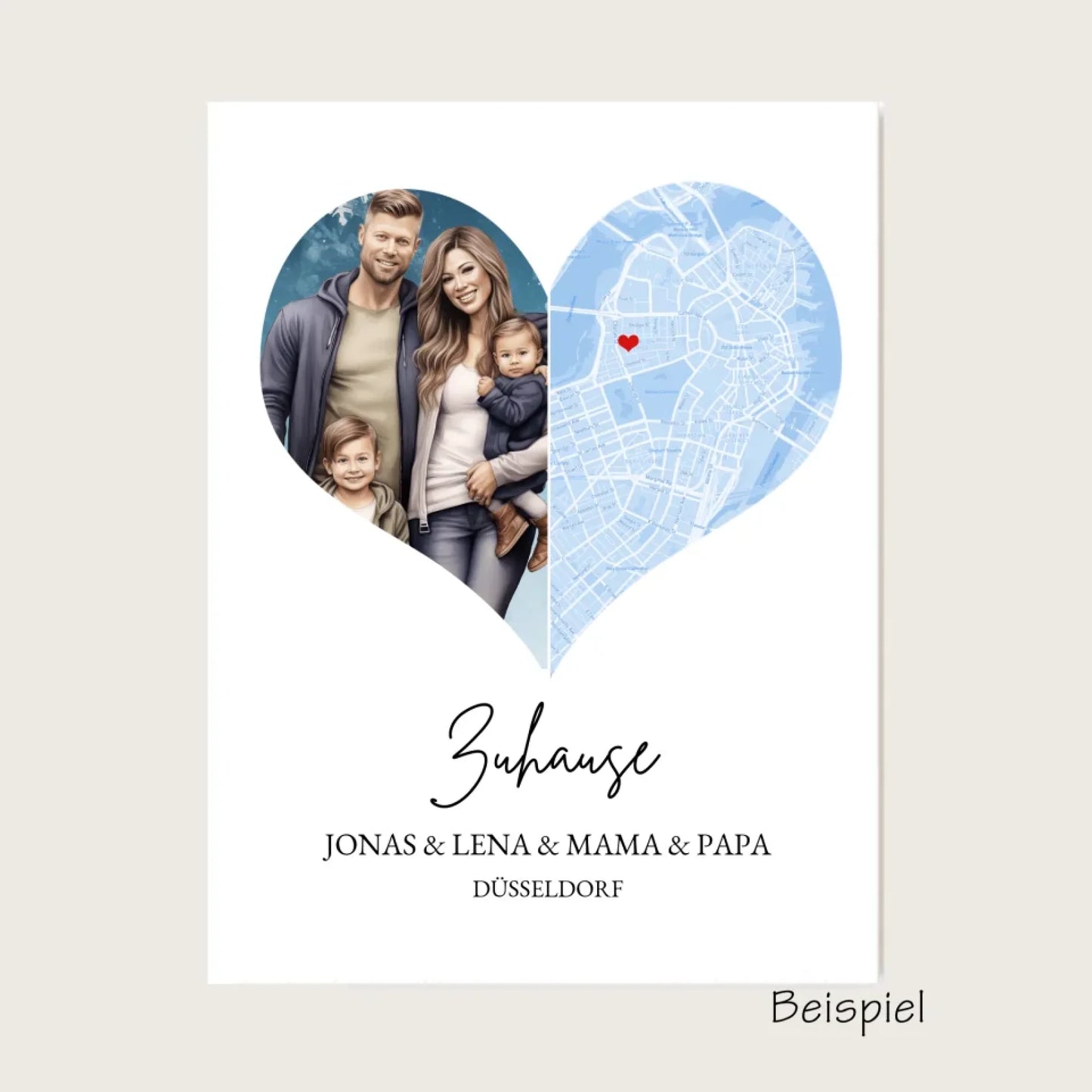 Muttertagsgeschenk Vatertagsgeschenk Geburtstagsgeschenk | Zuhause FAMILIE Poster | Fotoposter Koordinaten Stadtkarte
