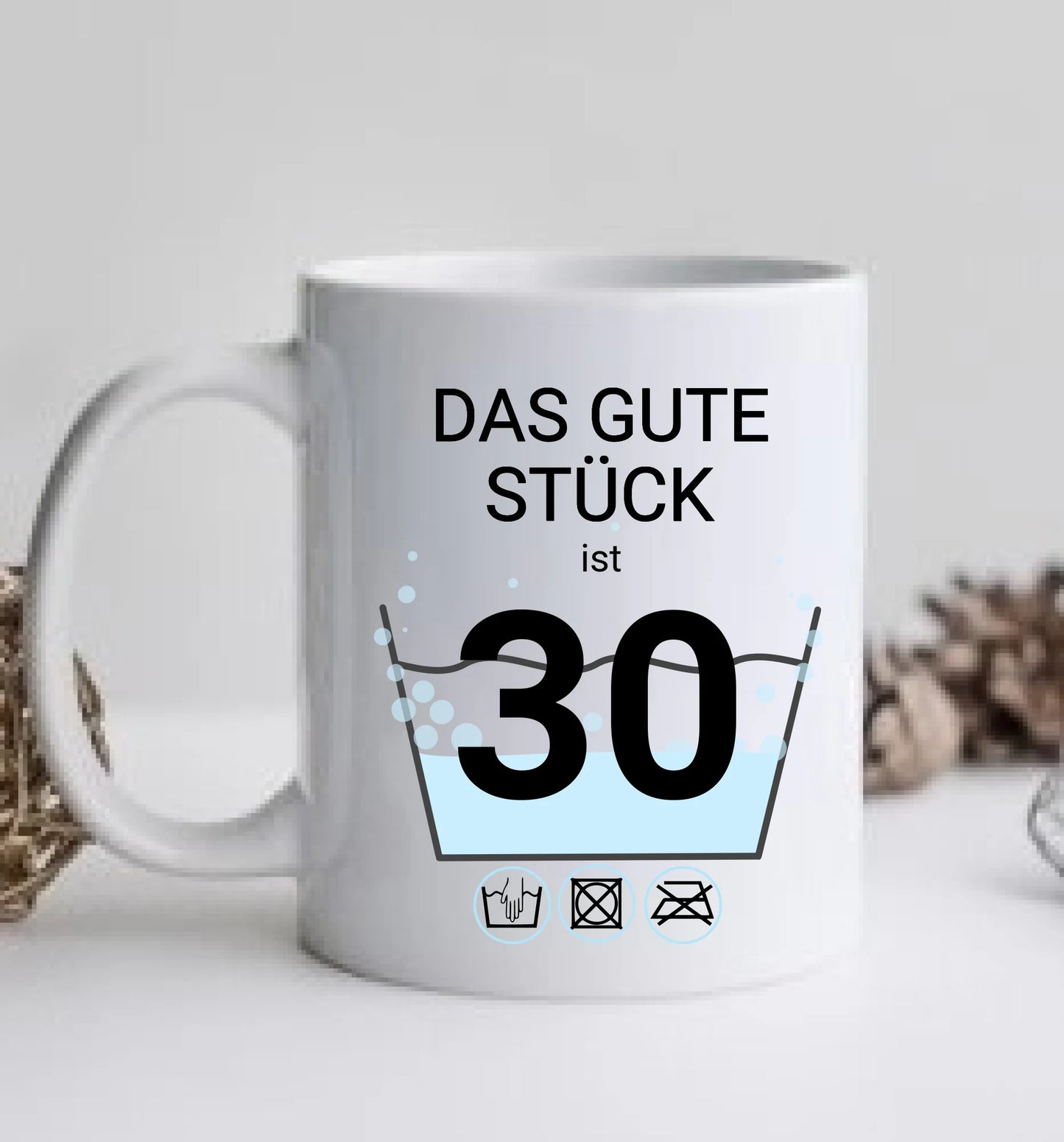 Geburtstageschenk personalisierte Tasse - 30 Jahre Schonend behandeln - das gut Stück ist 18mit Geburtstagszahl und Namenpersonalisiert. Geschenkidee Geburtstag