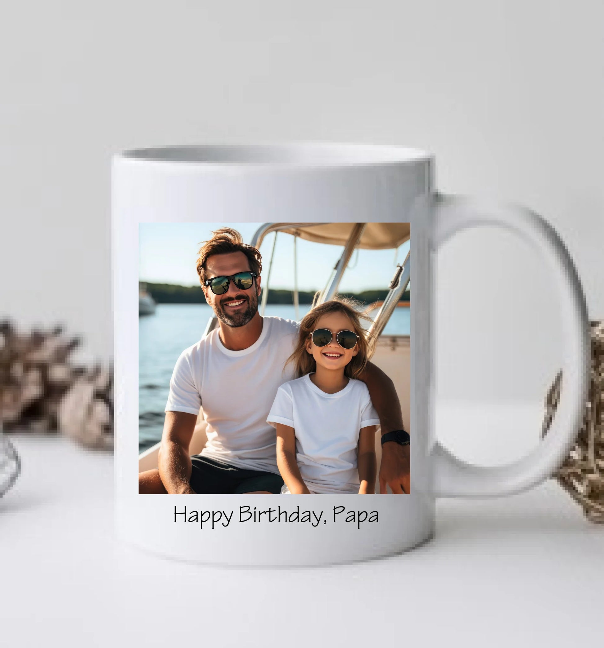 Geburtstageschenk personalisierte Fototasse - Schonend behandeln - das gut Stück ist 35, 40, 50, 60, 70 mit Namen und Foto personalisiert. Geschenkidee Geburtstag  Mama. Papa, Oma und Opa.