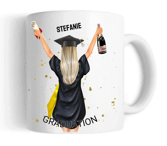 Personalisierte Tasse Schulabschluß, Geschenk Bachelor, Geschenk Master, Geschenk Doktor, Promotion Geschenk Tasse, Abitur, Abi, Berufsausbildung