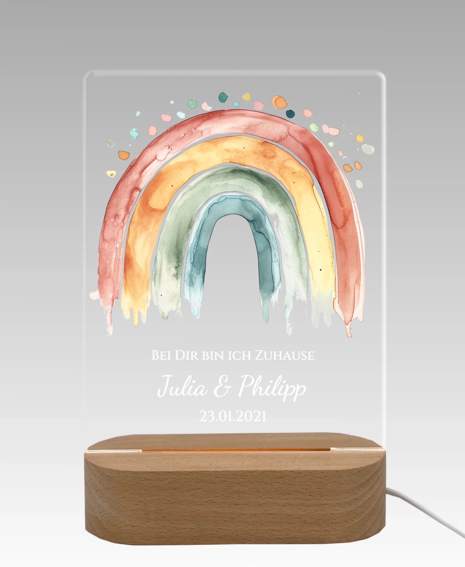 Licht aus - grauer Hintergrund