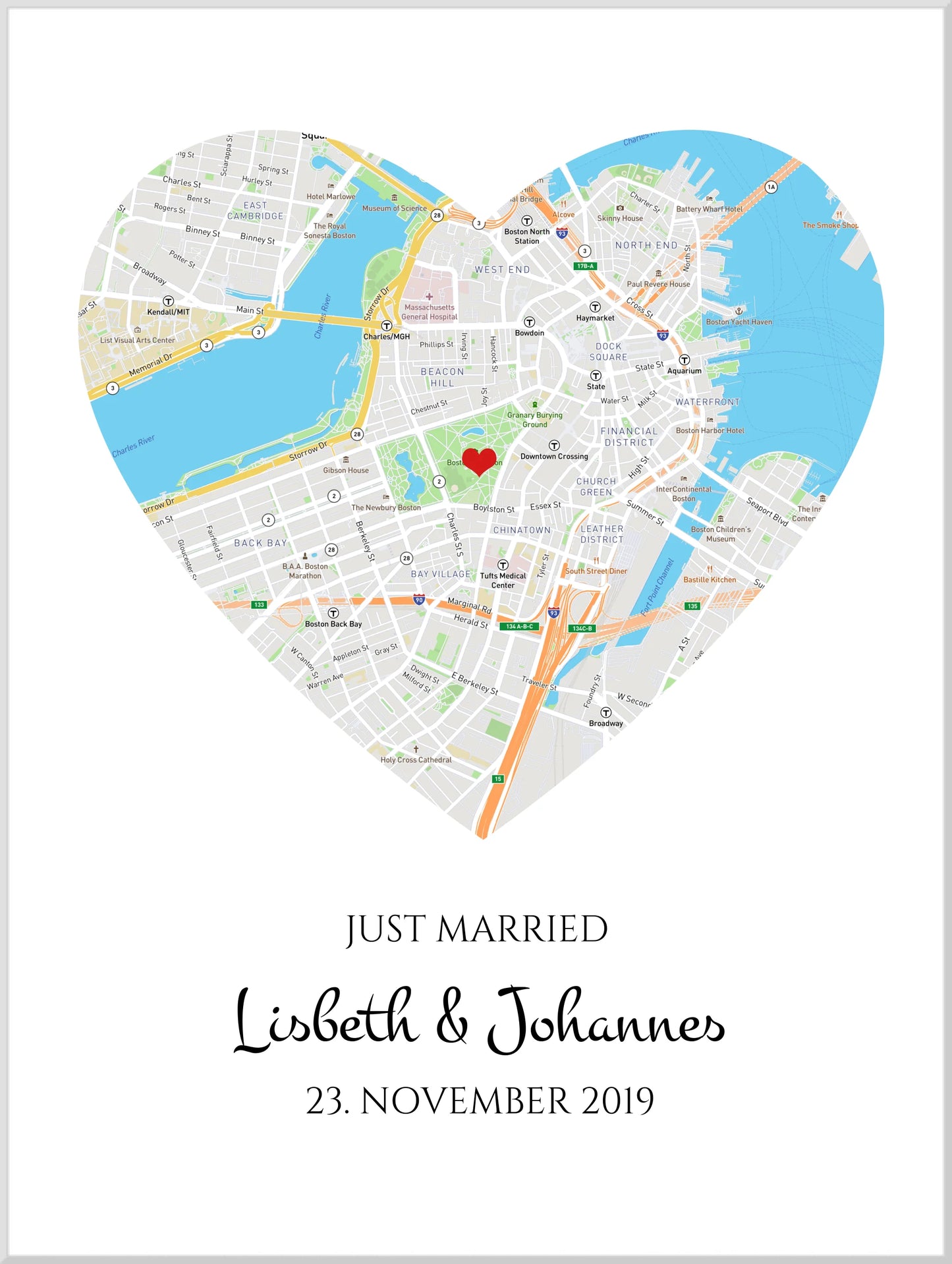 Hochzeitsgeschenk | Gerahmtes Koordinaten Poster Haus im Stadtkarte Design | Geschenkidee Hochzeit -Valentinstaggeschenk | Geburtstagsgeschenk