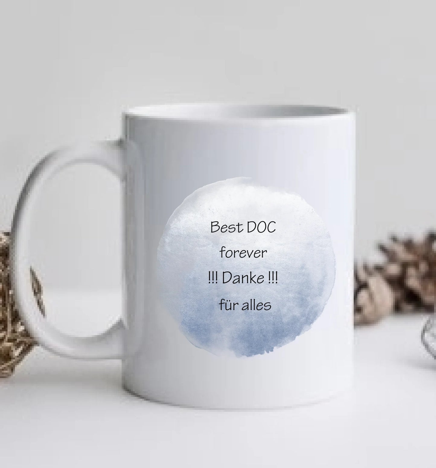 Dankeschön Geschenk Tasse Arzt – Personalisiert mit Namen & Spruch