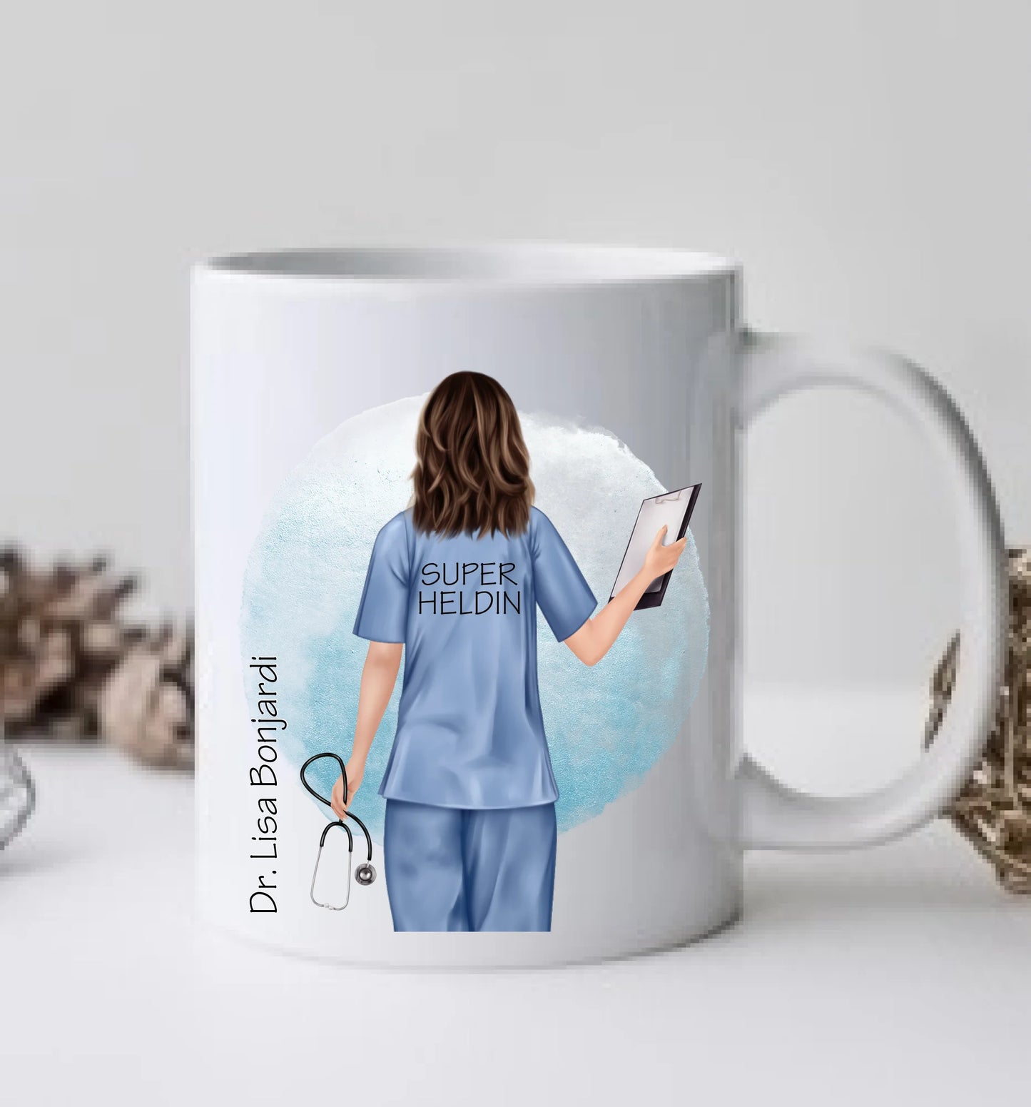 Danke Geschenk Ärztin, Krankenschwester personalisierte Tasse, Geschenk Altenpflege, Arzthelferin Medizinische Fachangestellte