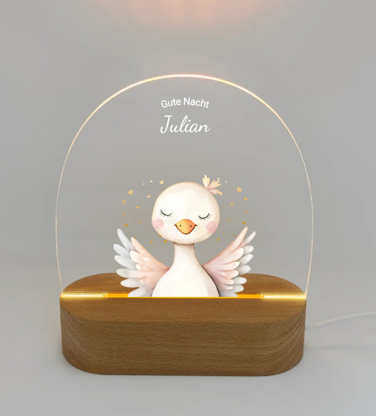 Personalisiertes Baby & Kinder LED Nachtlicht Bauernhof / Safari Tiere / Einhörner - Kinder- Babyzimmer Deko