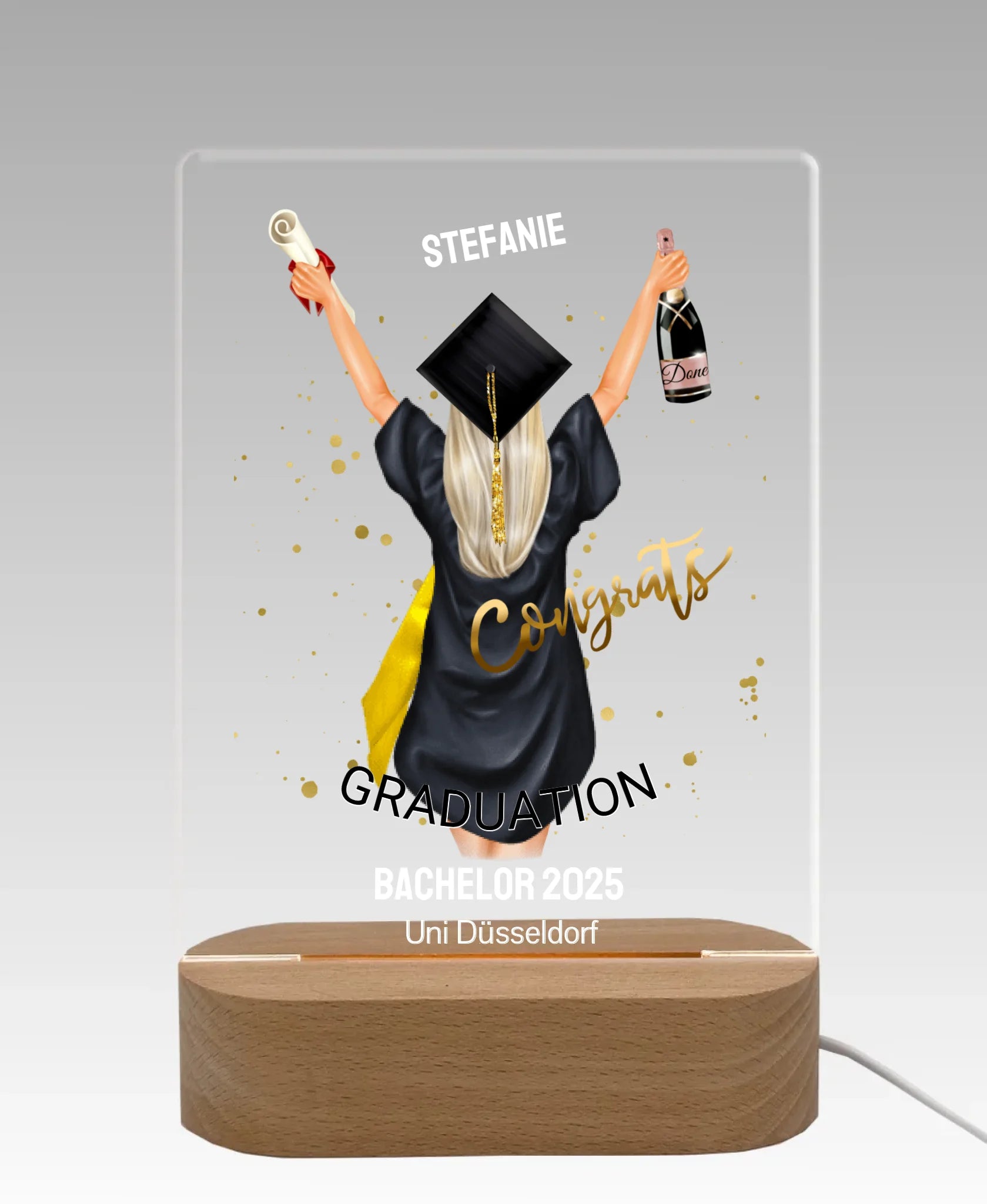 Licht aus - grauer Hintergrund