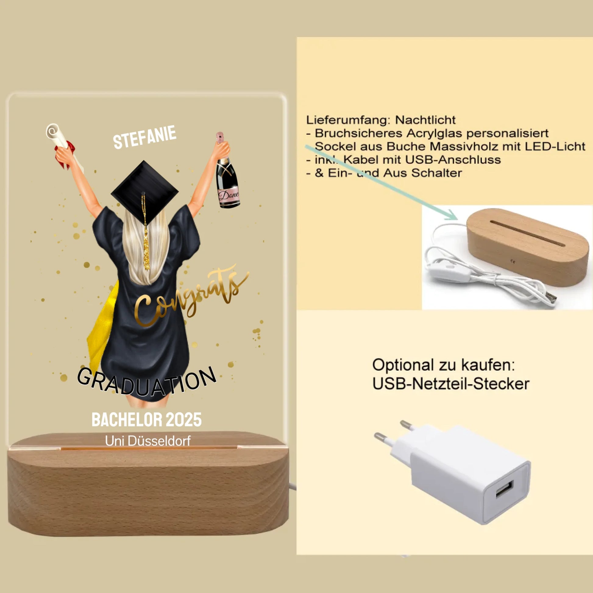 Produktinfo rechteckiges 3