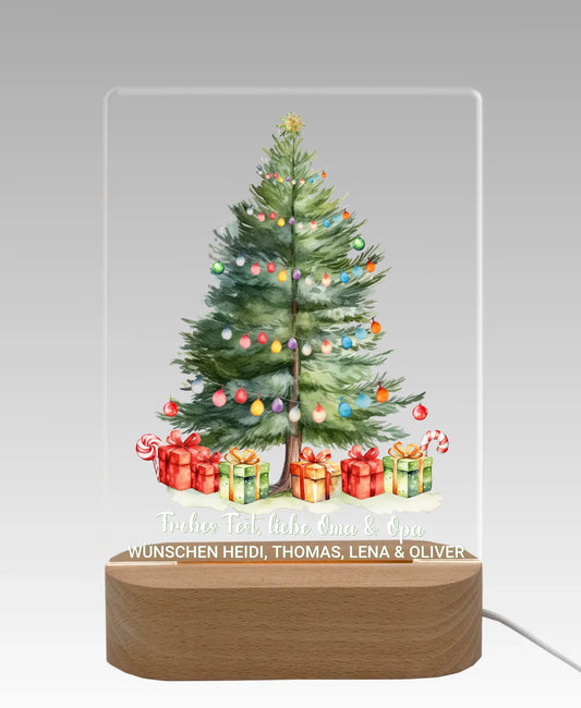 Personalisiertes LED Dekolicht Weihnachtsdekoration Weihnachtsbaum Weihnachtsgeschenk
