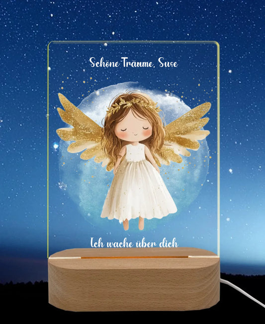 Licht an Nachthimmel