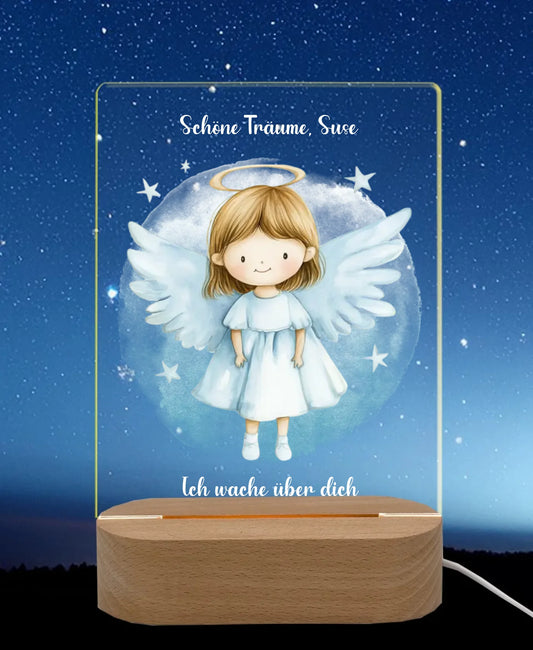 Licht an Nachthimmel