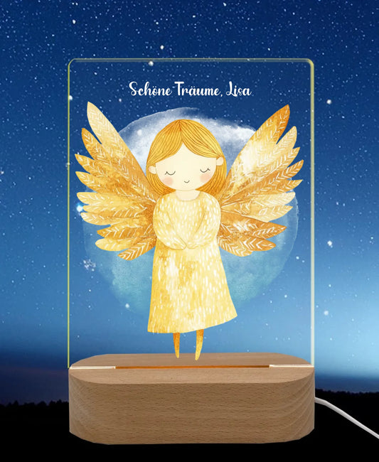 Licht an Nachthimmel