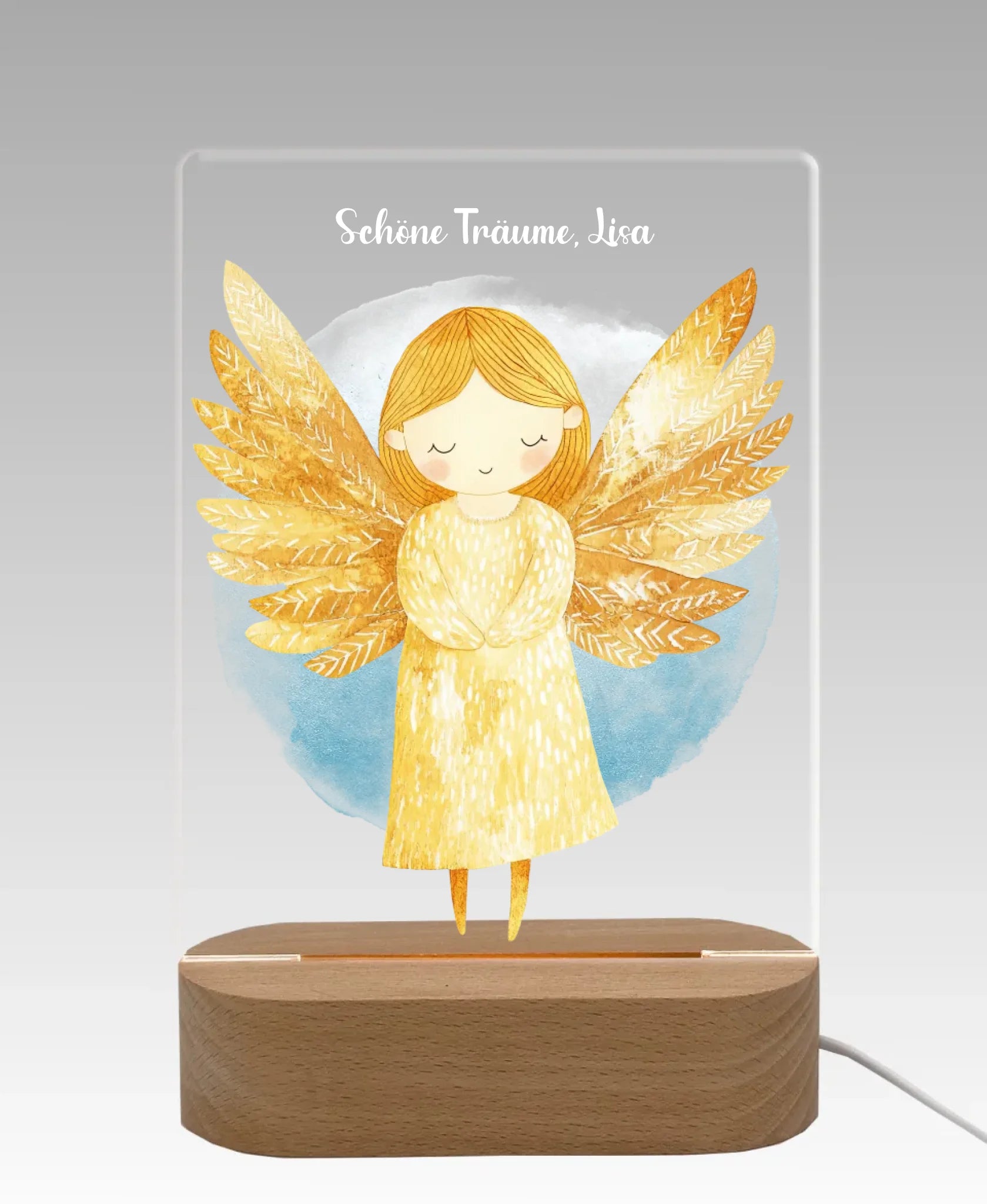 Licht aus - grauer Hintergrund