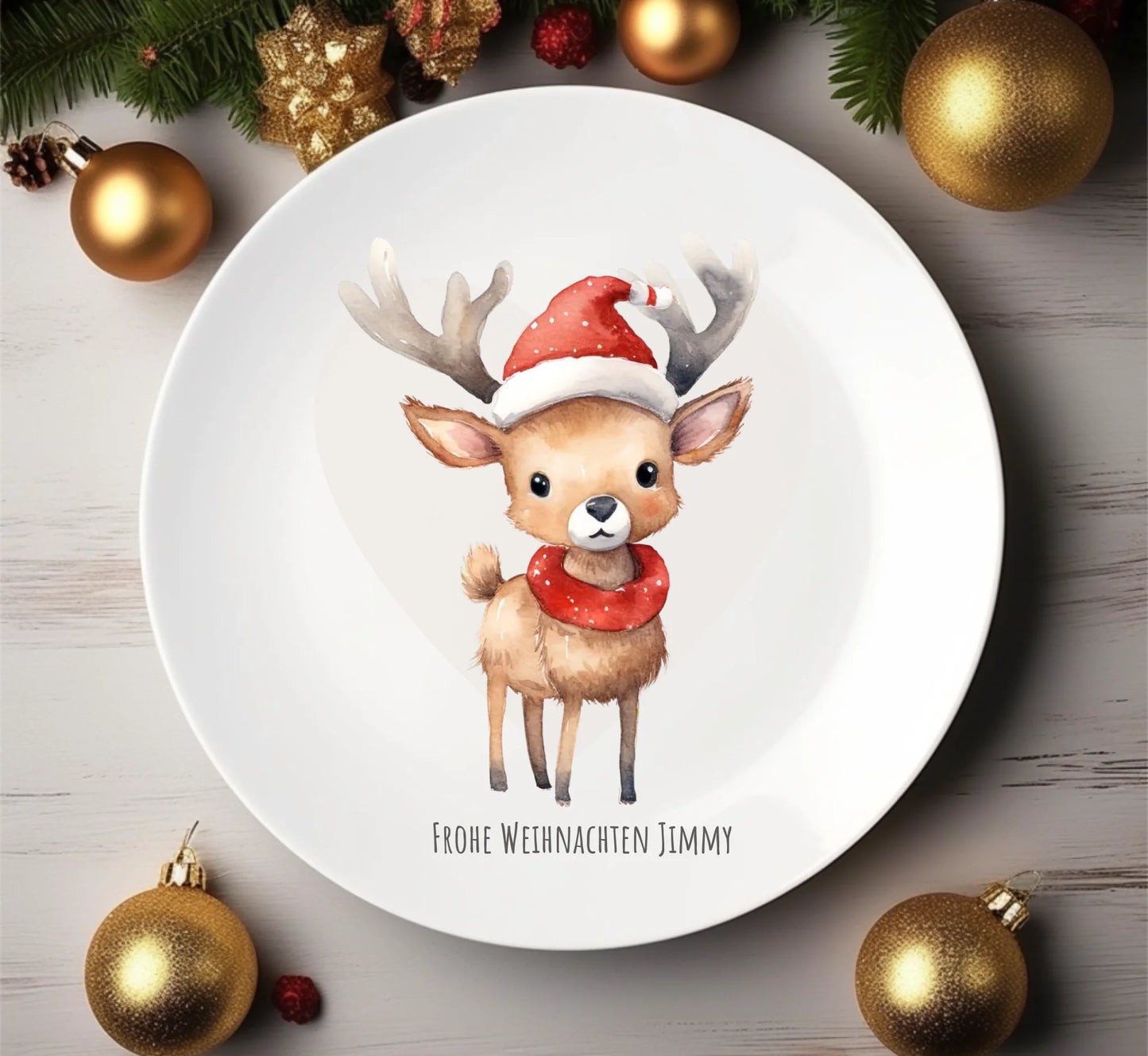 Geschenk Nikolaus, Weihnachten personalisiert - Kindertasse, Kinderbecher, Kinderteller - Nikolaustasse, Weihnachtstasse -mit Name