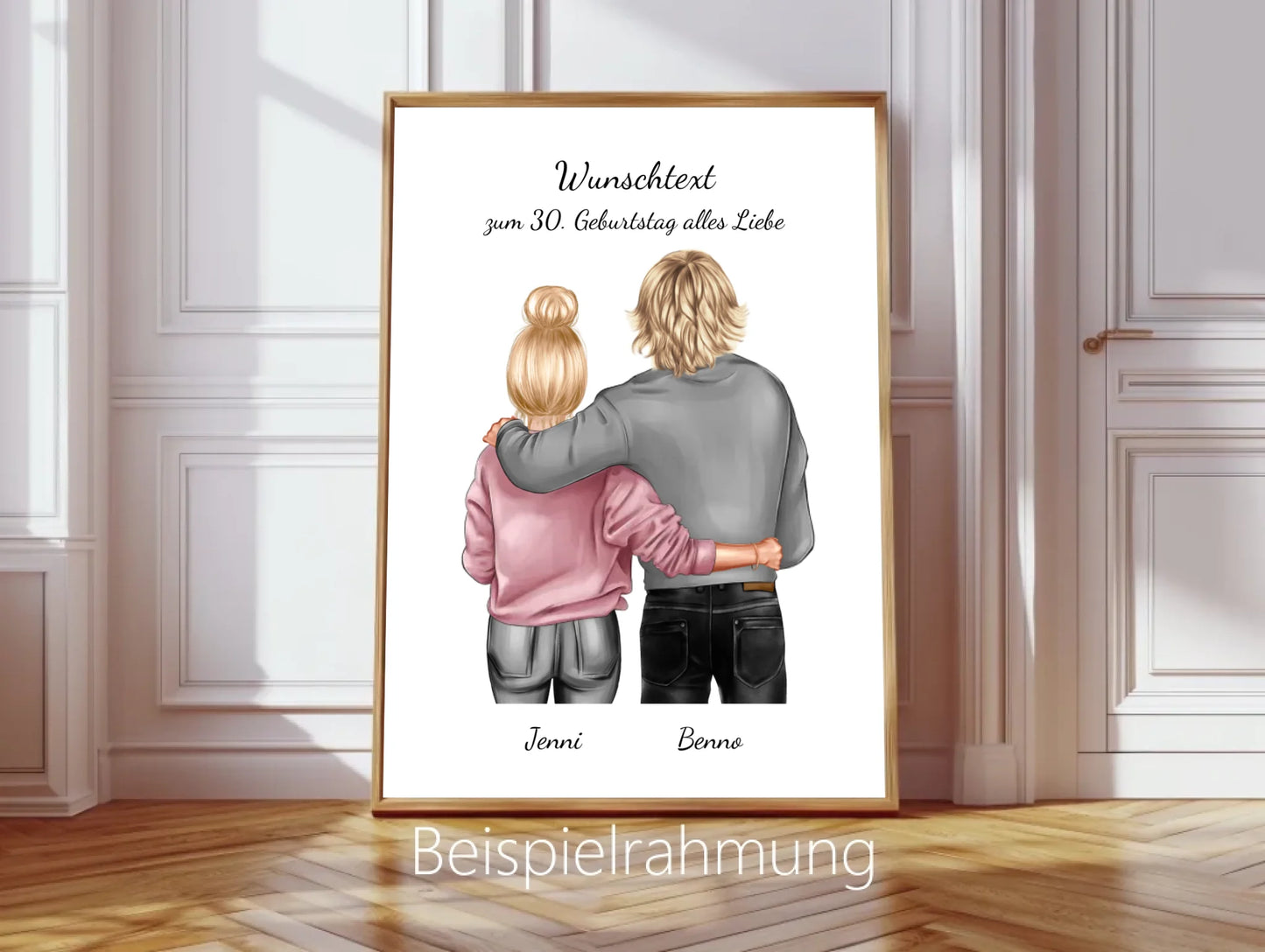 Geschenk beste Freundin, Freund, Partner, Bruder oder Schwester mit Namen und Spruch - Geburtstagsgeschenk Poster - digitale Datei