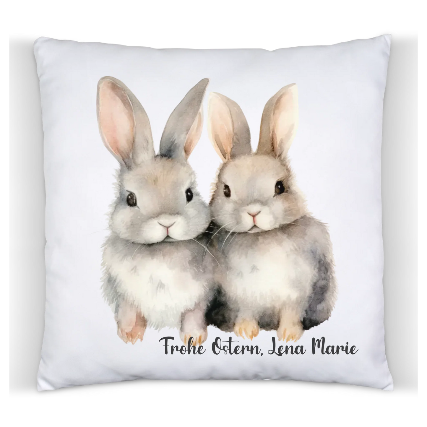 Personalisiertes Geschenk zu Ostern - Hasen Kissen oder als Dekoration