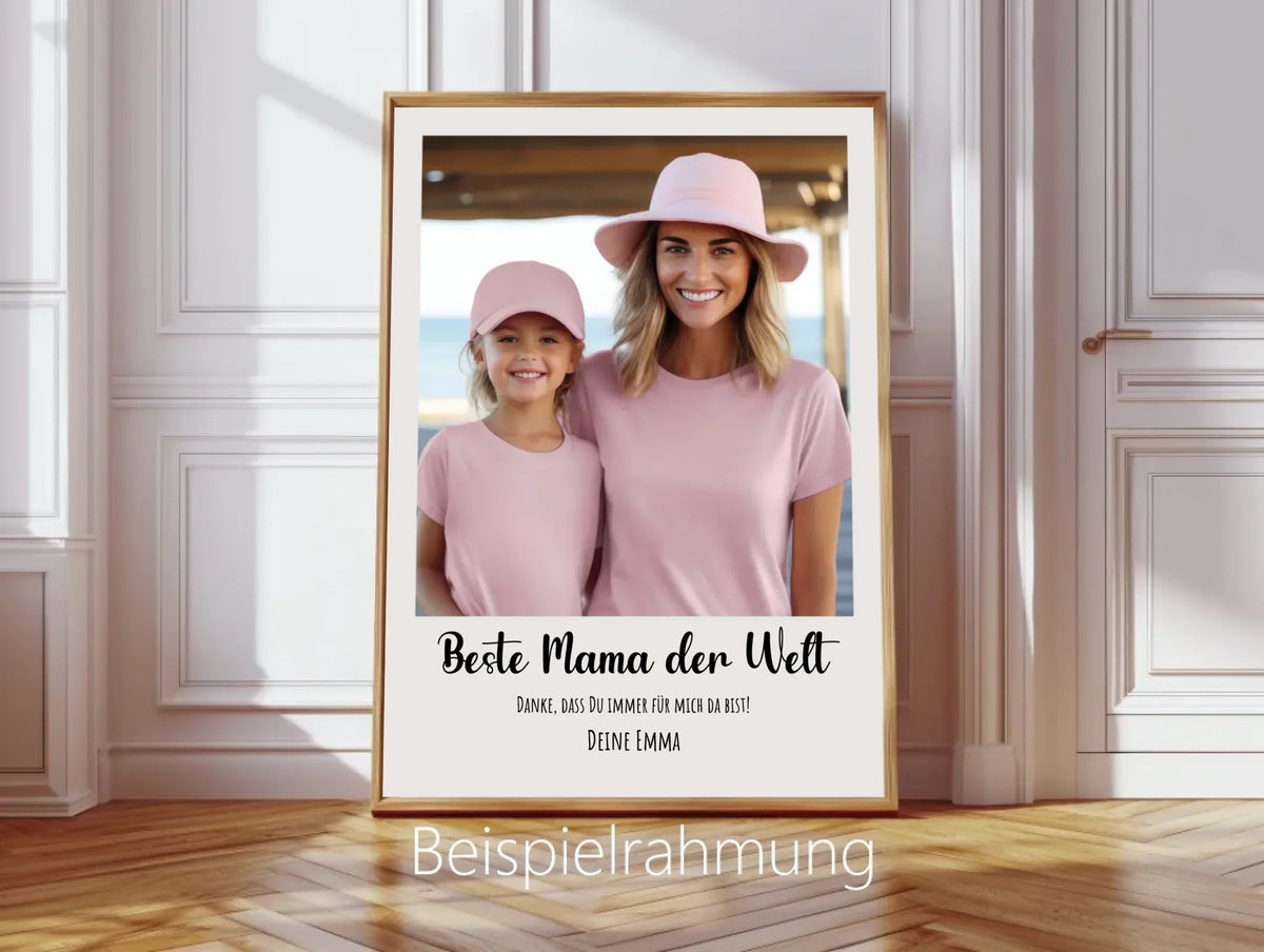 "Mama" Personalisiertes Fotoposter Geschenk- Geburtstagsgeschenk - Muttertag - Weihnachtsgeschenk - Digitale Datei