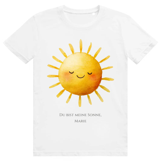 T-Shirt personalisiert - Du bist meine Sonne Geschenk Idee Frau / Mann Unisex T-shirt White