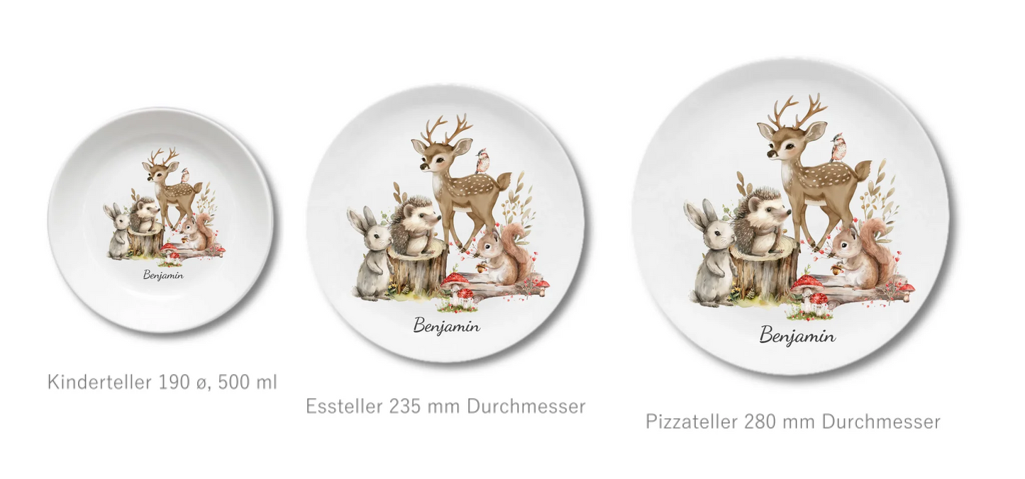 Kinderteller Waldtiere 2