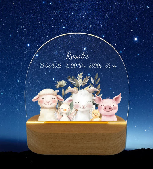 Personalisierte Nachtlichter – Für Baby, Kinder & Erwachsene | Geschenkidee zur Geburt, Taufe, Hochzeit, Weihnachten und allen Anlässen.