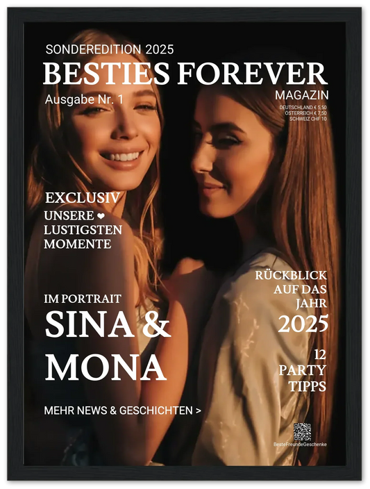 Personalisierte Freundinnen Geschenke, Geburtstagsgeschenke, Hochzeitsgeschenke, Geschenke zur Geburt und Taufe mit Namen und Wunschtext.