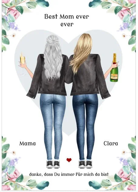 Beste Freundinnen Bilder & Poster mit Namen und Spruch