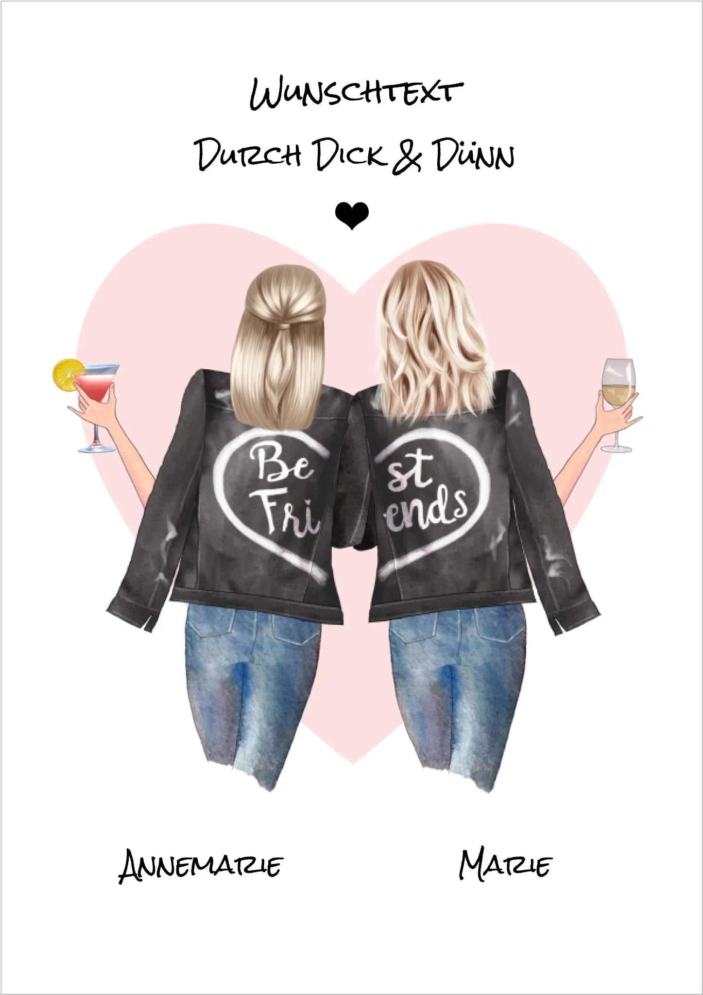 Schöne persönliche Weihnachtsgeschenke für die beste Freundin kaufen. Mit Namen und zur als Erinnerung.