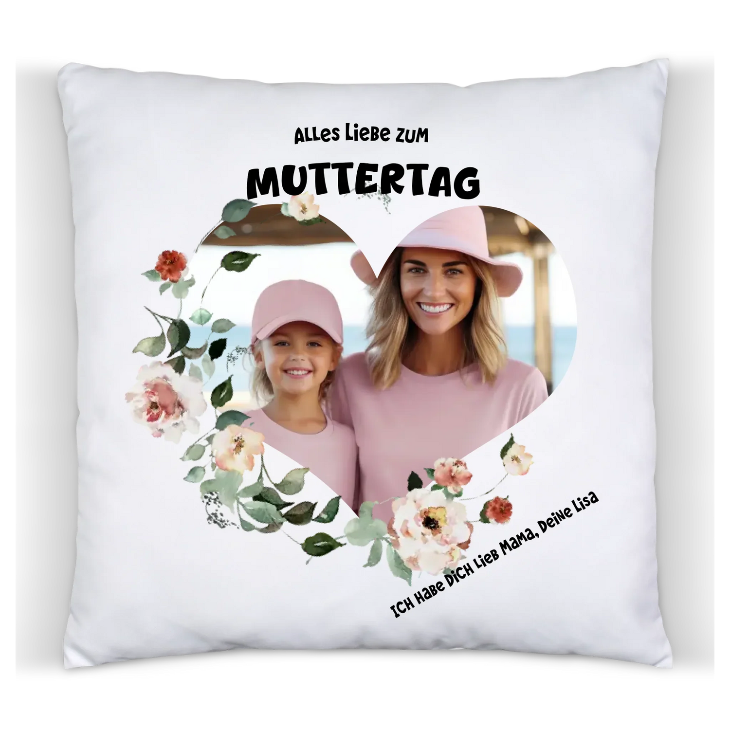 Ostergeschenk, Muttertagsgeschenk, Vatertagsgeschenk Fotokissen personalisiert