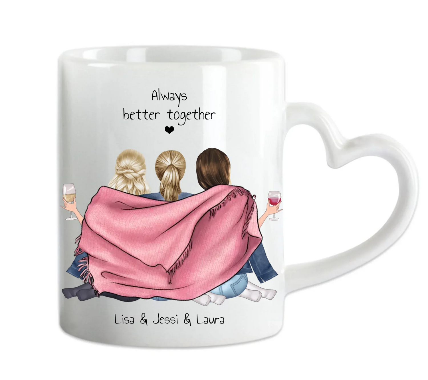Geschenk für beste Freundin-personalisierte Tassen
